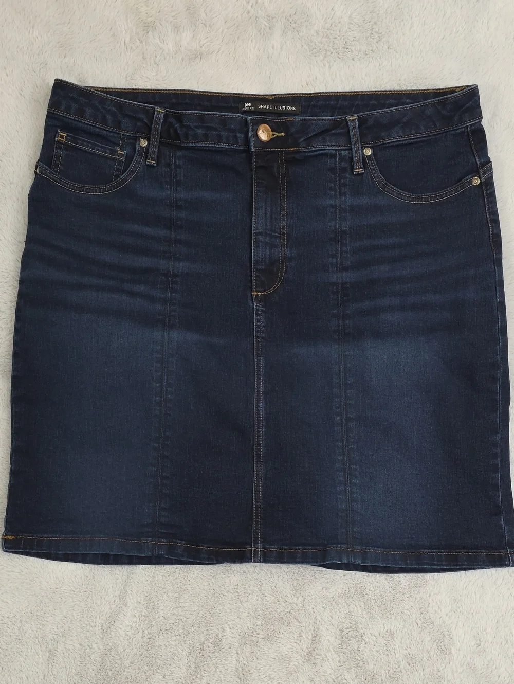 Lee Dark Blue Denim Skirt Slim Fit
